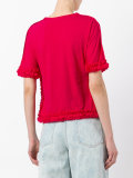 ruched trim T-shirt 