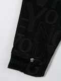 logo print jeans