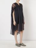 pleated evening dress