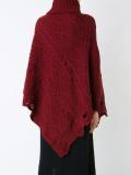 cable knit poncho
