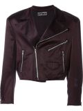 cropped biker jacket