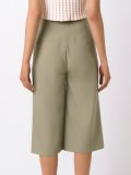 wide leg cropped trousers