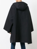 button up hooded coat 