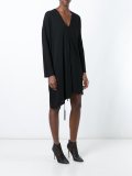 asymmetric V-neck dress 