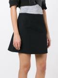 side zip A-line skirt