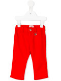 heart logo charm chinos