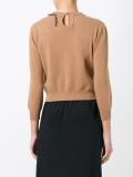 contrast collar jumper