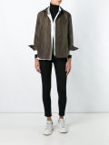 zip up cropped jacket