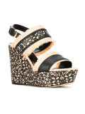 floral lace wedges
