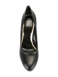 contrast high heel pumps