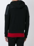 hooded biker-inspired bomber jacket