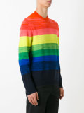 rainbow striped jumper