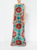 patterned maxi dress