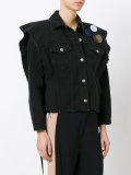 detachable sleeve denim jacket