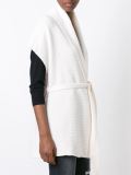 belted knit gilet