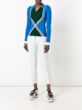 ribbed collar jumper 