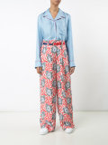 abstract print palazzo trousers