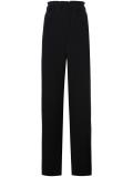 high-rise elasticated waistband trousers