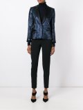 metallic detail blazer