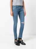 frayed hem skinny jeans