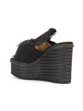 knot detail wedge sandals
