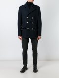 notched lapel short coat
