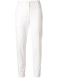 embroidered slim fit trousers