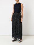 long silk skirt