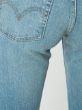 straight cropped jeans