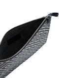 chevron detail clutch bag