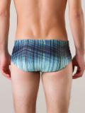 printed swim trunks