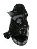flat bow platform sandals