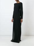side slit evening dress