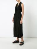sleeveless wrap dress 