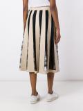 striped lace embroidery skirt