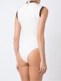sleeveless knit swimsuit