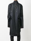 rear logo print coat 