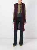 mesh knit cardigan