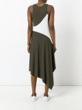 asymmetric panel dress 