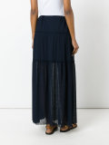 pleated maxi skirt