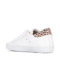 leopard print lace-up sneakers