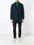 zipped mid  coat