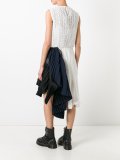 asymmetric dot lace dress