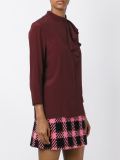 asymmetric ruffle blouse
