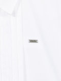pleated placket shirt