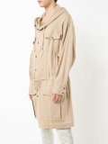 long drawstring jacket
