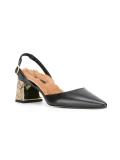 embellished sling back pumps
