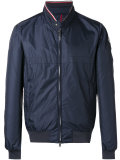 striped trim lightweight jacket