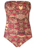 abstract print swimsuit