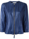 cropped paneled jacket
